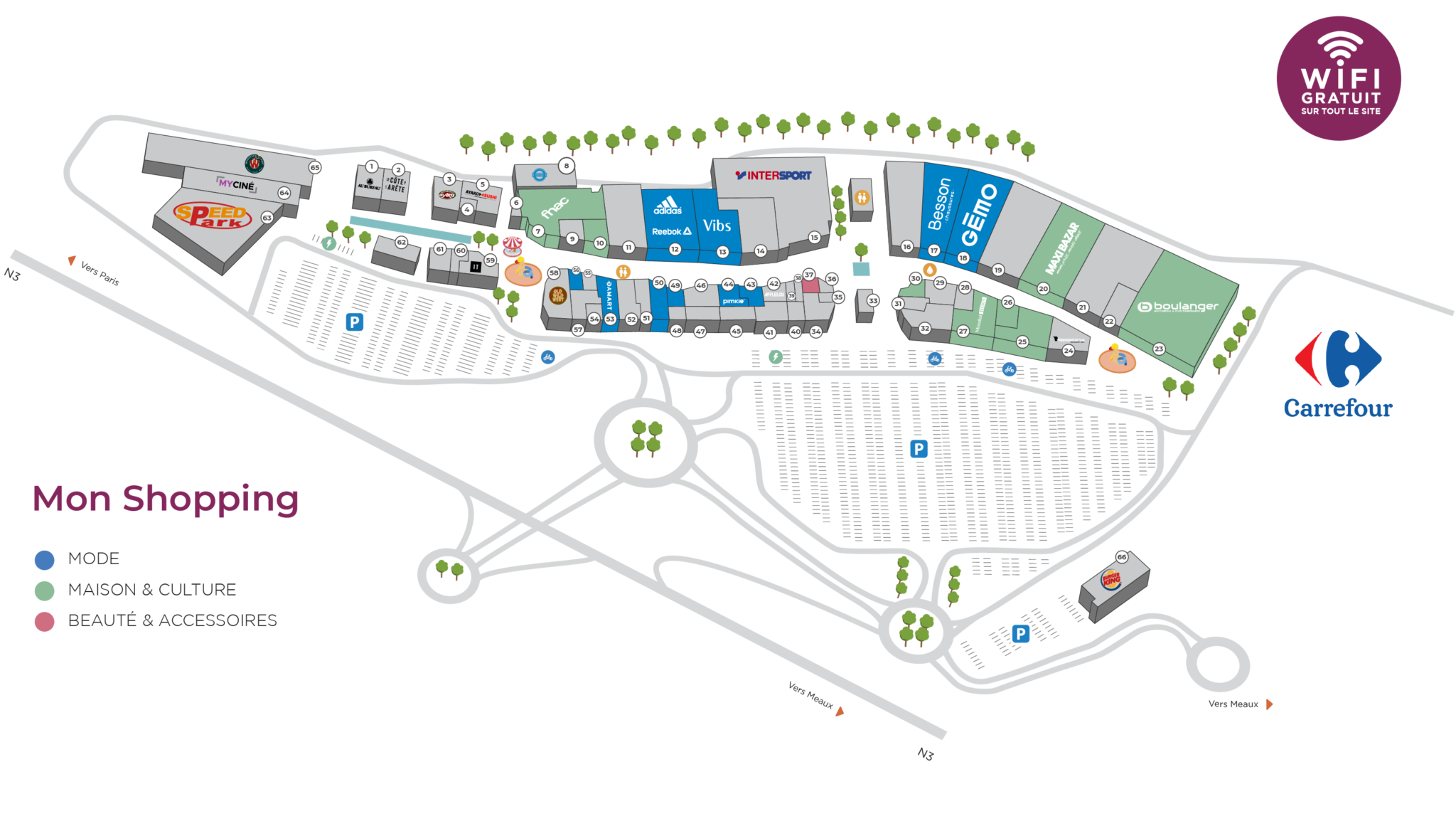 Plan Shopping Promenade Claye Souilly Shopping Promenade Claye Souilly BrainJuice / Find